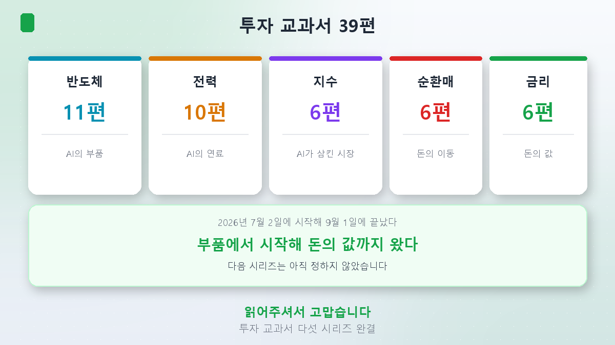 투자 교과서 다섯 시리즈 39편